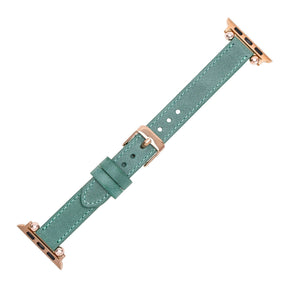 Seamy Ferro Style Apple Watch-band van echt leer