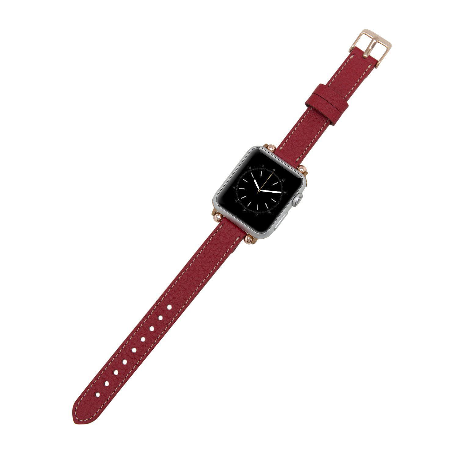 Seamy Ferro Style Apple Watch-band van echt leer