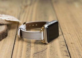 Seamy Ferro Style Apple Watch-band van echt leer