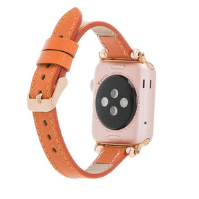 Seamy Ferro Style Apple Watch-band van echt leer