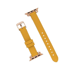 Seamy Ferro Style Apple Watch-band van echt leer