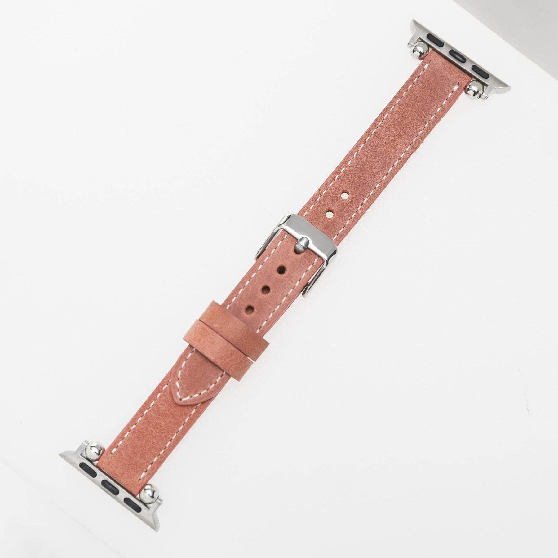 Seamy Ferro Style Apple Watch-band van echt leer