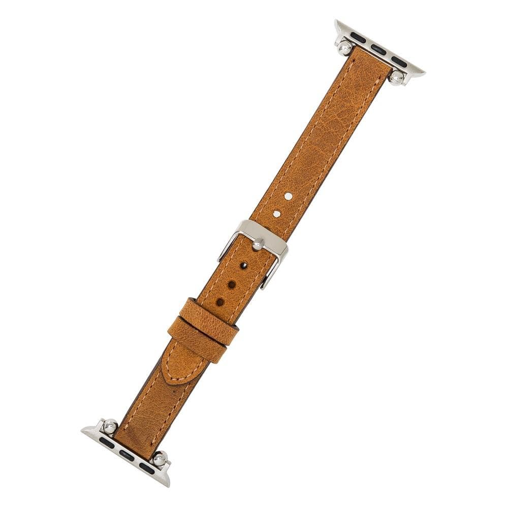 Seamy Ferro Style Apple Watch-band van echt leer