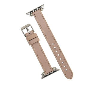 Seamy Ferro Style Apple Watch-band van echt leer