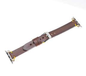 Seamy Ferro Style Apple Watch-band van echt leer