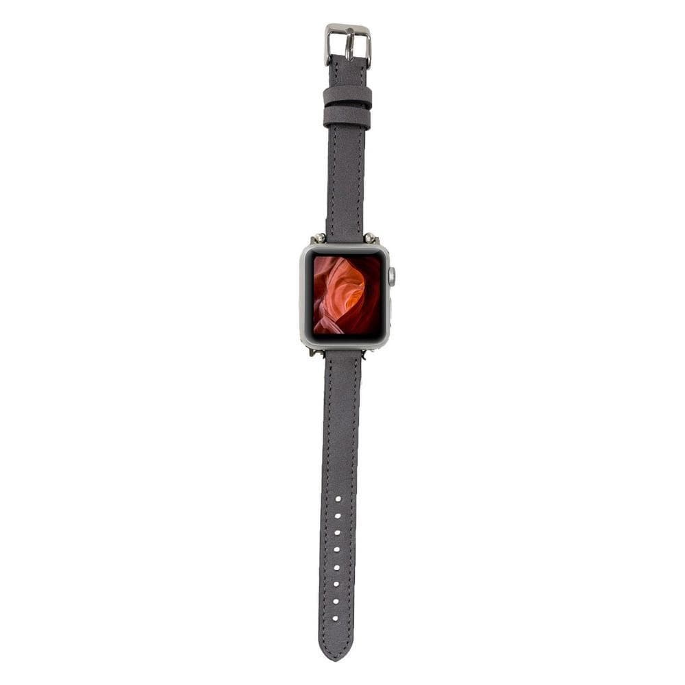 Seamy Ferro Style Apple Watch-band van echt leer