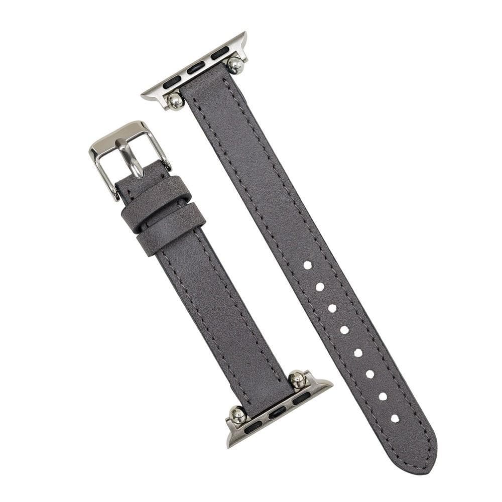 Seamy Ferro Style Apple Watch-band van echt leer