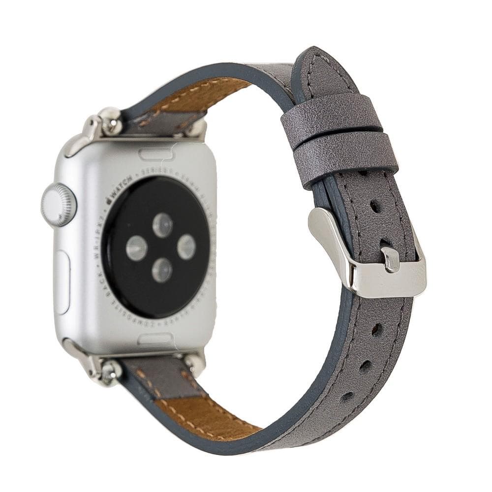 Seamy Ferro Style Apple Watch-band van echt leer