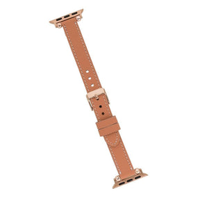 Seamy Ferro Style Apple Watch-band van echt leer