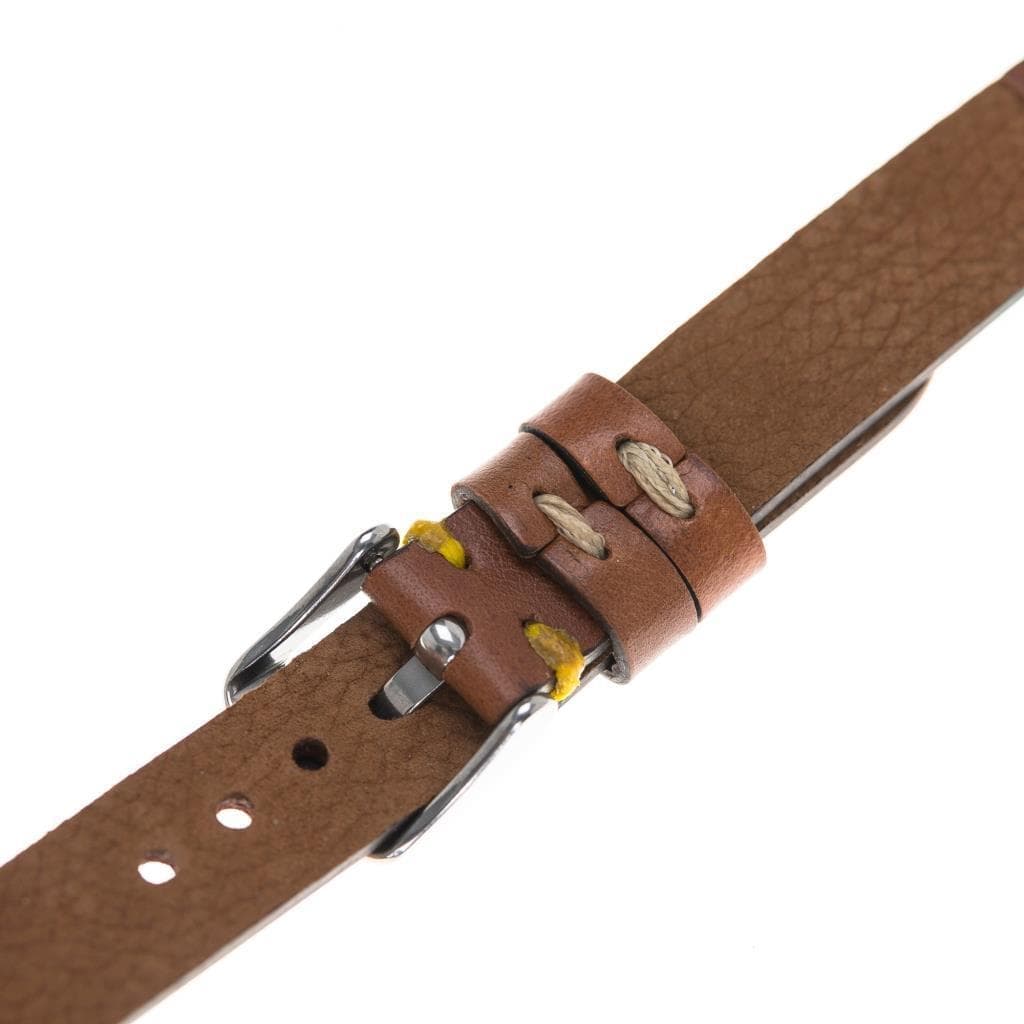 Seamy Ferro Style Apple Watch-band van echt leer