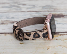 Seamy Ferro Style Apple Watch-band van echt leer