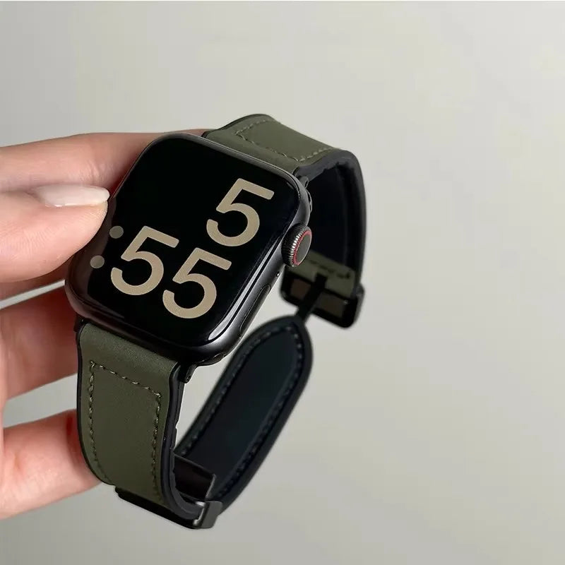 Leren Horlogebandje Voor Smartwatch Verstelbaar