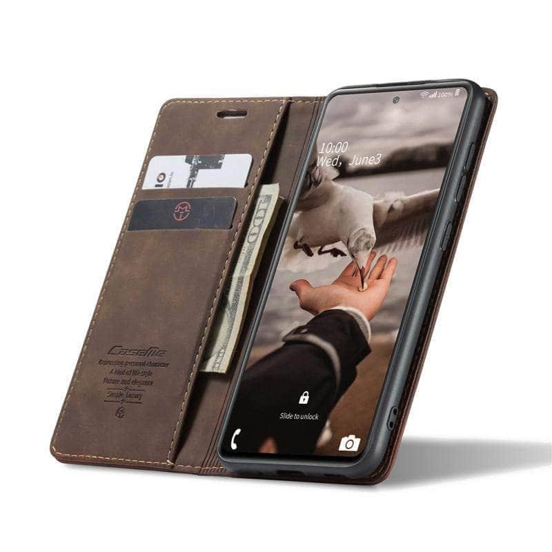 Samsung Galaxy S20 FE fliphoes van PU-leer aan de buitenzijde
