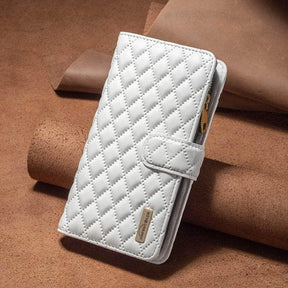 Binnenkant van het kunstleren hoesje voor iPhone 14 Pro Max