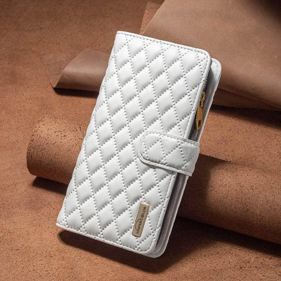 Binnenkant van het kunstleren hoesje voor iPhone 14 Pro Max