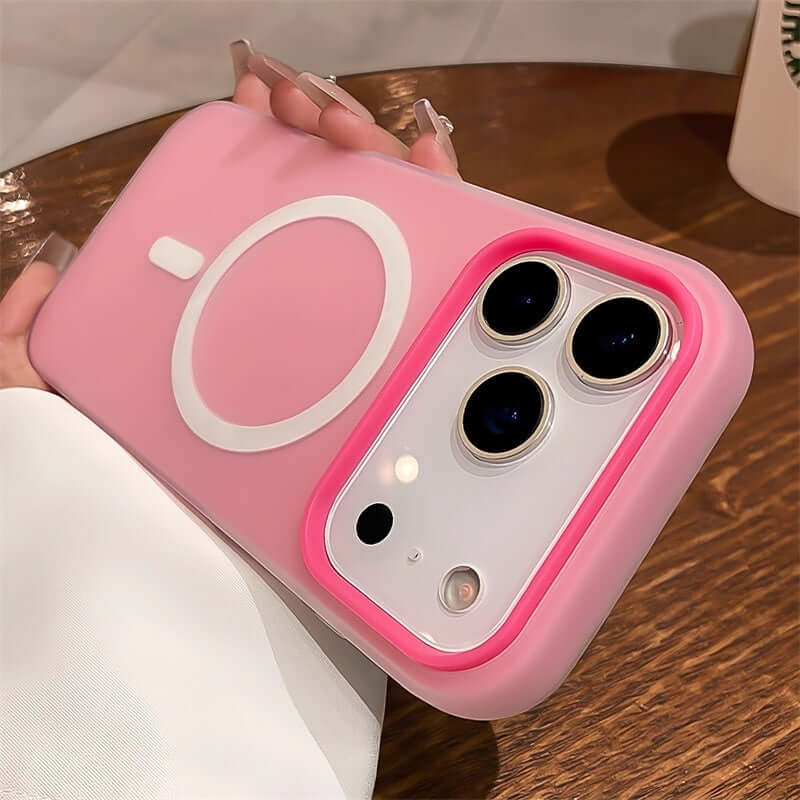 Beschermend 2-in-1 hoesje om een smartphone van opzij bekeken