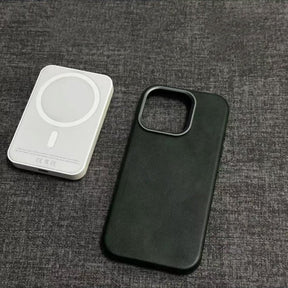 MagSafe-compatibel leren hoesje voor dagelijks iPhonegebruik