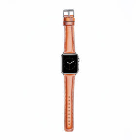 Leren Bandje Apple Watch - Cognac Bruin - Oblac