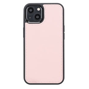 iPhone 13 hoesje roze leer