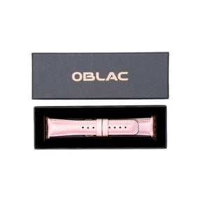 Leren Apple Watch Bandje - Nude Roze - Oblac