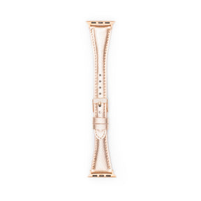 Leren Bandje Apple Watch S - Rosé Gold - Oblac